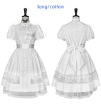 Ghost Orchid - Gothic Lolita OP Dress, Embroidered Cross - image 36