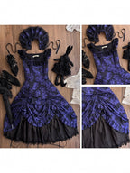 Purple Lace Trim JSK Gothic Lily - Miss Point - image 9