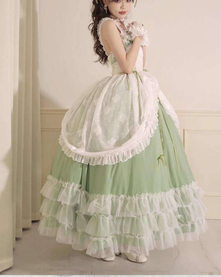 Toting Basil Plus Size Wedding Lolita Green Bridal JSK - image 19