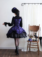 Purple Lace Trim JSK Gothic Lily - Miss Point - image 10