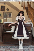 Chocolate Workshop - Classic Lolita Short and Long OP Dress - image 12