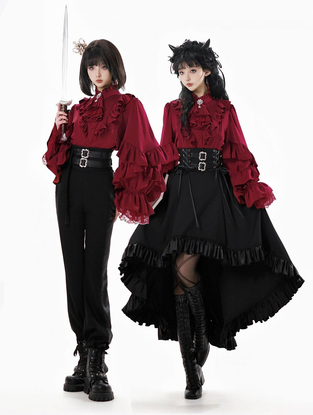 Night & Day Sonata Ouji Lolita Shirt and Pants Set - image 17