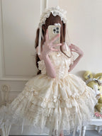 Ribbons of Love Sweet Lolita Tiered JSK Dress - image 33