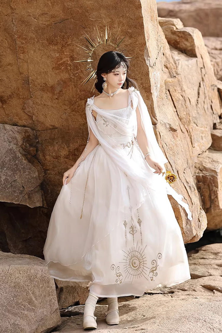 Aurelia of the Holy Light - Sweet Lolita Dress Set & Shawl - image 7