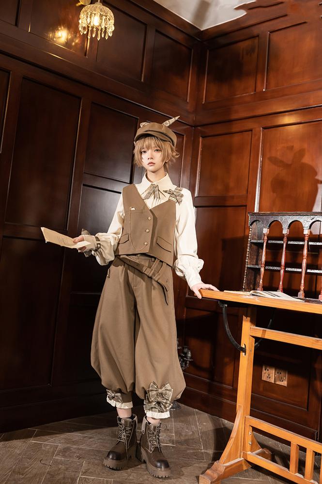 Secret Morning Post Coffee Retro Ouji Vest Set - image 11