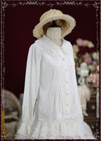 Cotton Retro Lace Lolita Blouse - image 3