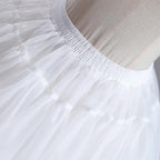 High-Volume White Puffy Lolita Petticoat, 17.7" (45 CM), Cotton Lining - image 14