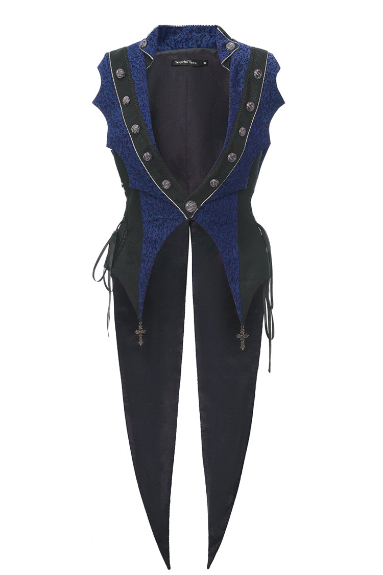 Eternal Blood Moon Forest Gothic Ouji Sleeveless Long Coat in 2 Colors - image 1