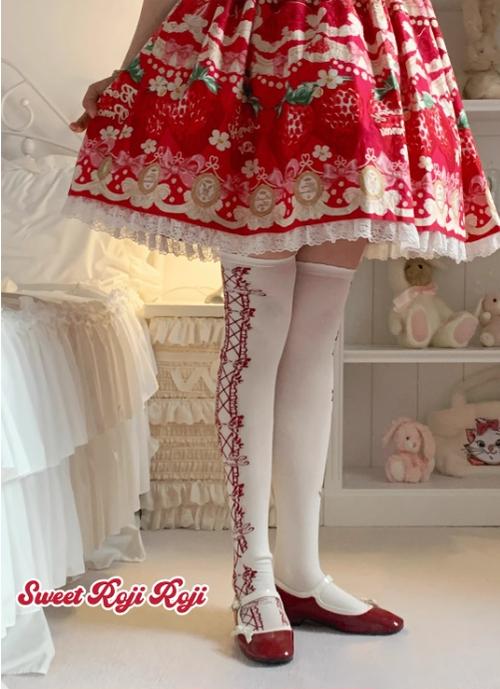 Classic Lolita Socks Autumn Mid-calf Cotton Socks - image 8