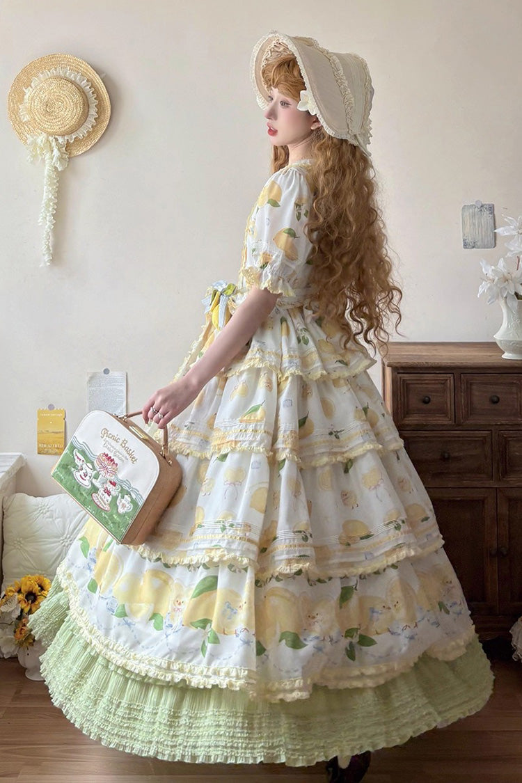 Lemon Chicken - Multi-Layered Ruffle Sweet Elegant Lolita Skirt Petticoat 2 Colors - image 5