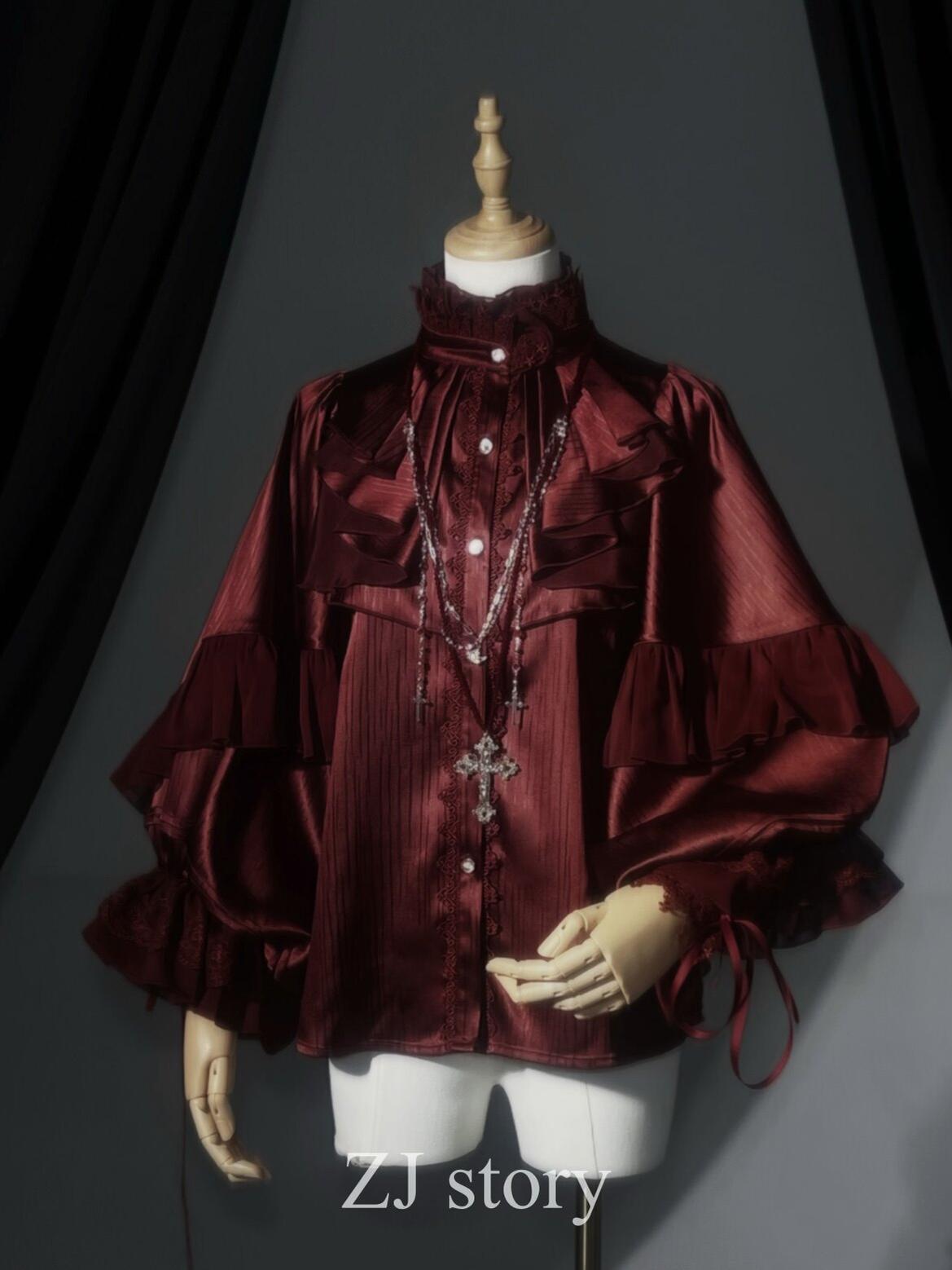 Dragon Bone Cemetery - Gothic Lolita Long Sleeve Blouse - image 36