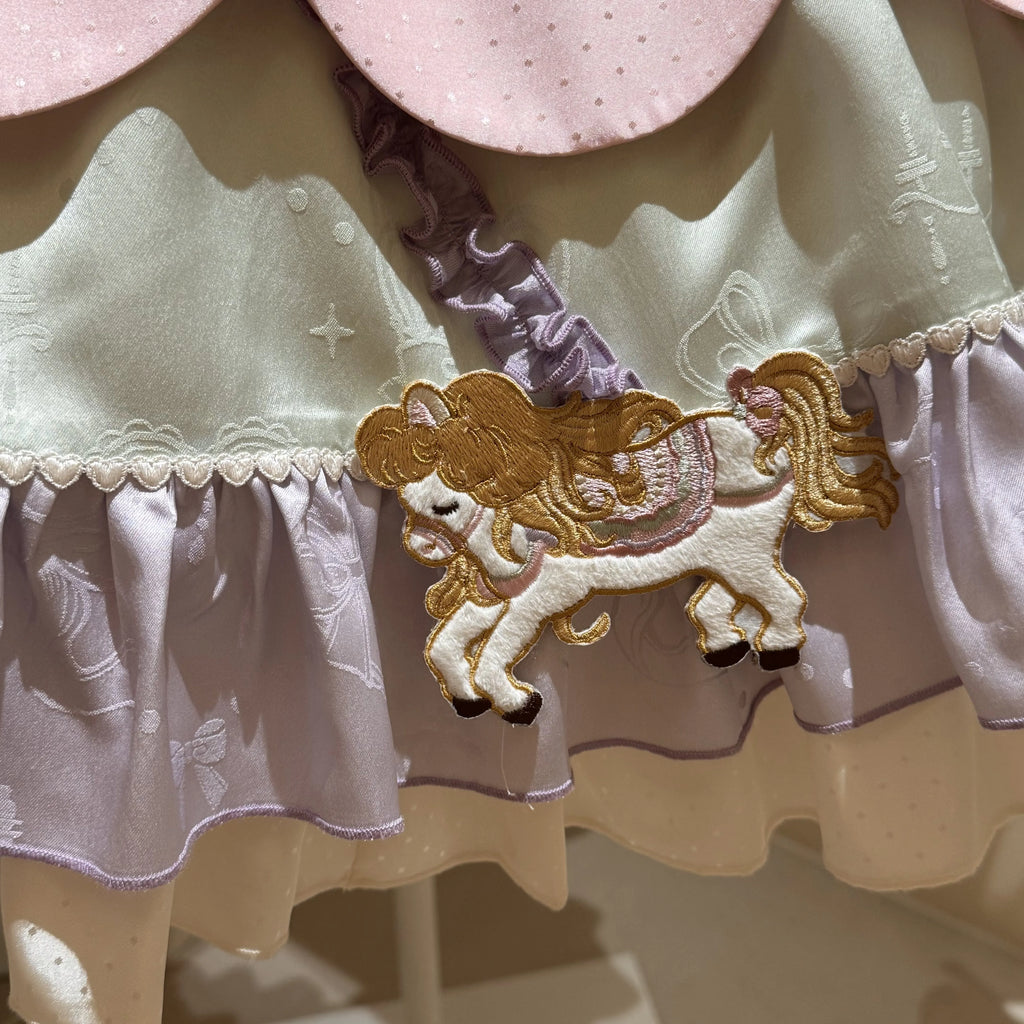Dream Parade Pink Pony Embroidery Sweet Lolita OP and Skirt Set - image 11