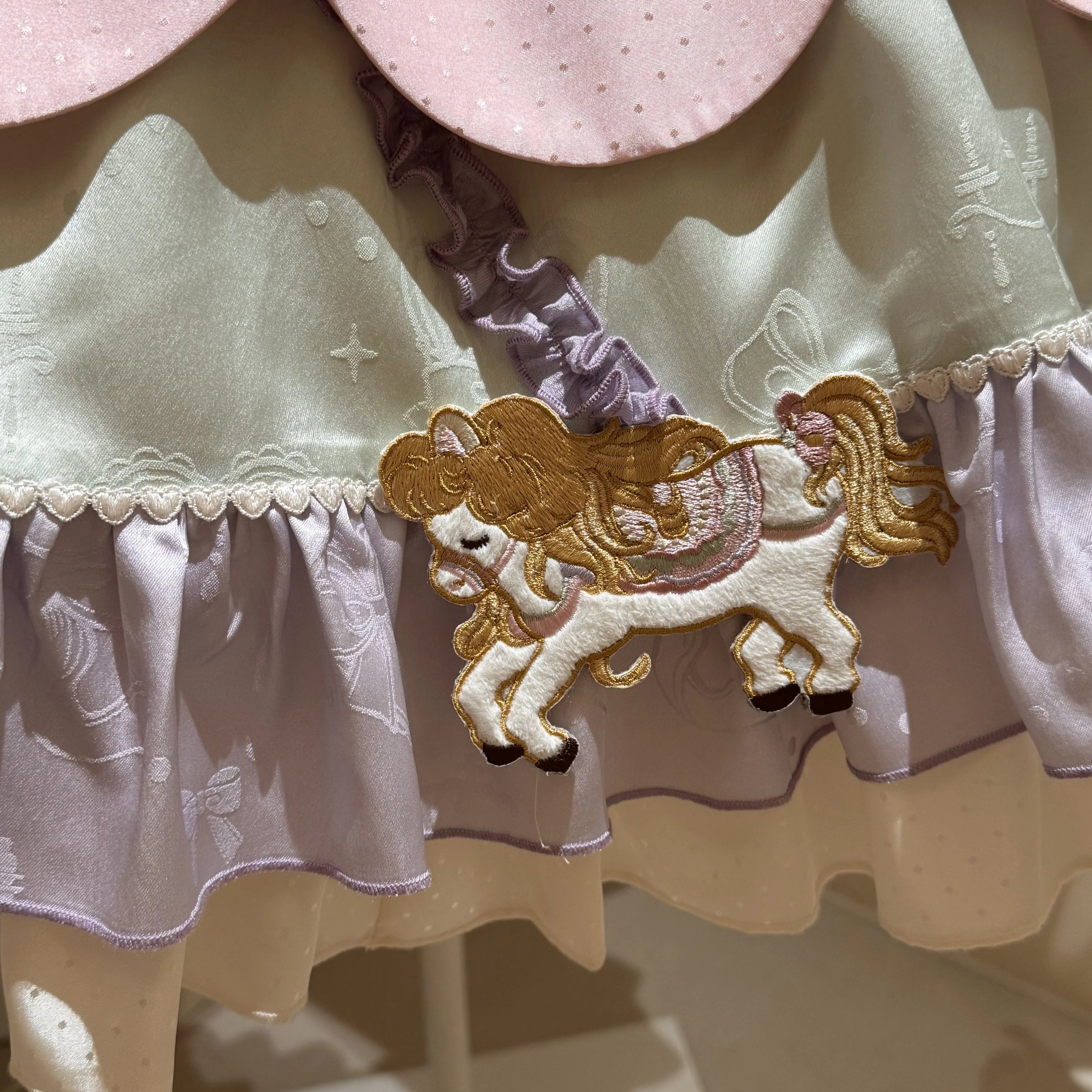 Dream Parade Pink Pony Embroidery Sweet Lolita OP and Skirt Set - image 11