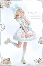 Rabbit Collection Box - Bunny Print Kawaii Lolita JSK Dress, 3 Colors - image 26