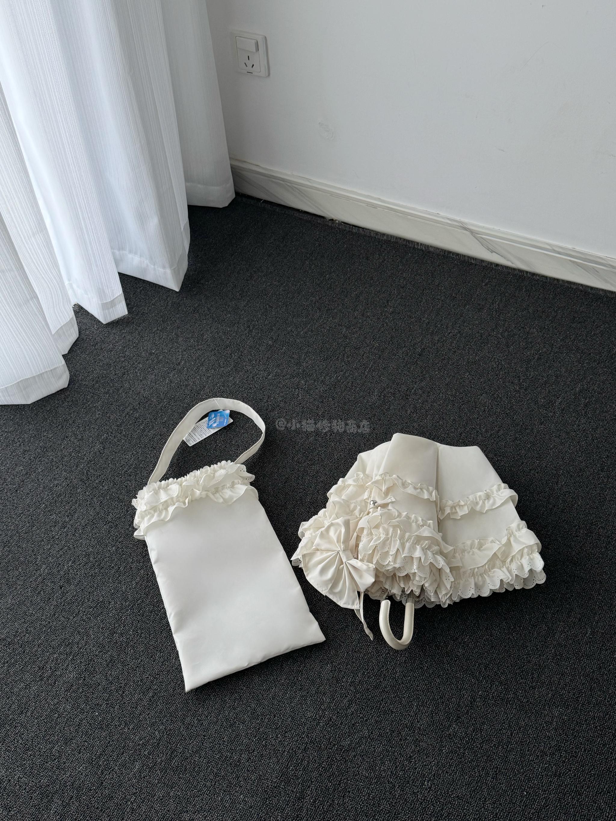Raven and Lace Classic Lolita Foldable Ruffle Parasol - image 38