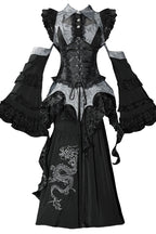Sky Dragon Gothic Oriental Lolita Skirt Set - image 14