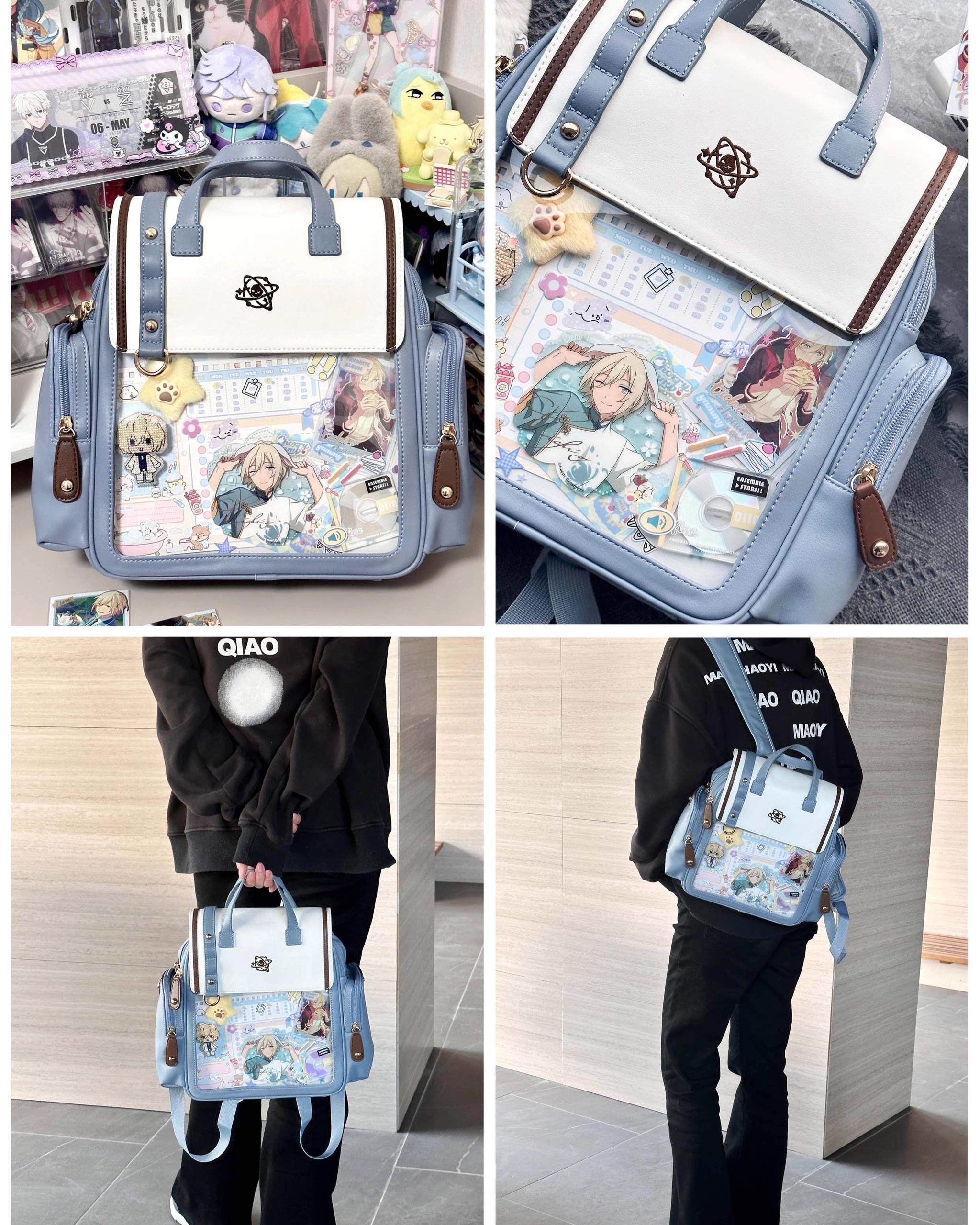 Kawaii Lolita Large-Capacity Ita Backpack with Mini Pocket and Grid Board - image 12