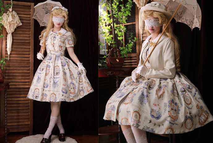 Classical Lolita Dress and Coat Suit - image 22