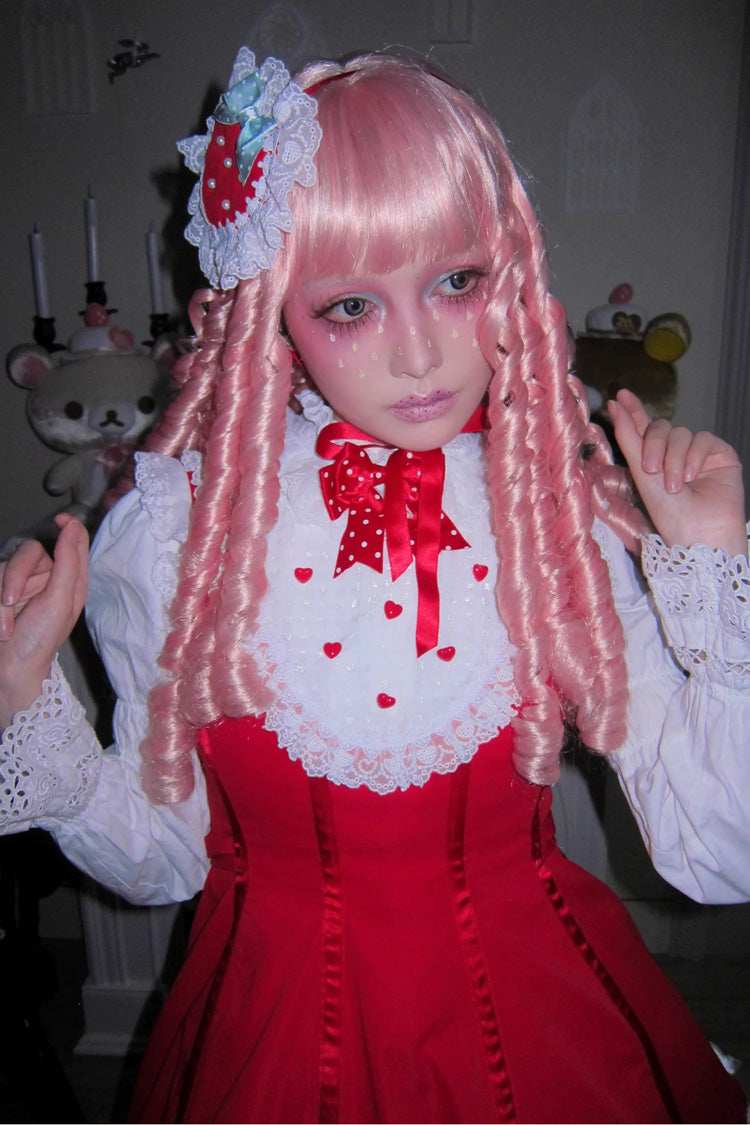 Miss Peculiar Strawberry Sweet Lolita Dress Two Colors - image 21