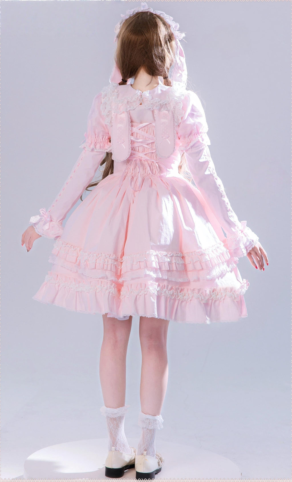 Little Dessert Chef - Old School Lolita JSK Dress, Cream-Like Ruffle and Accessories - image 10