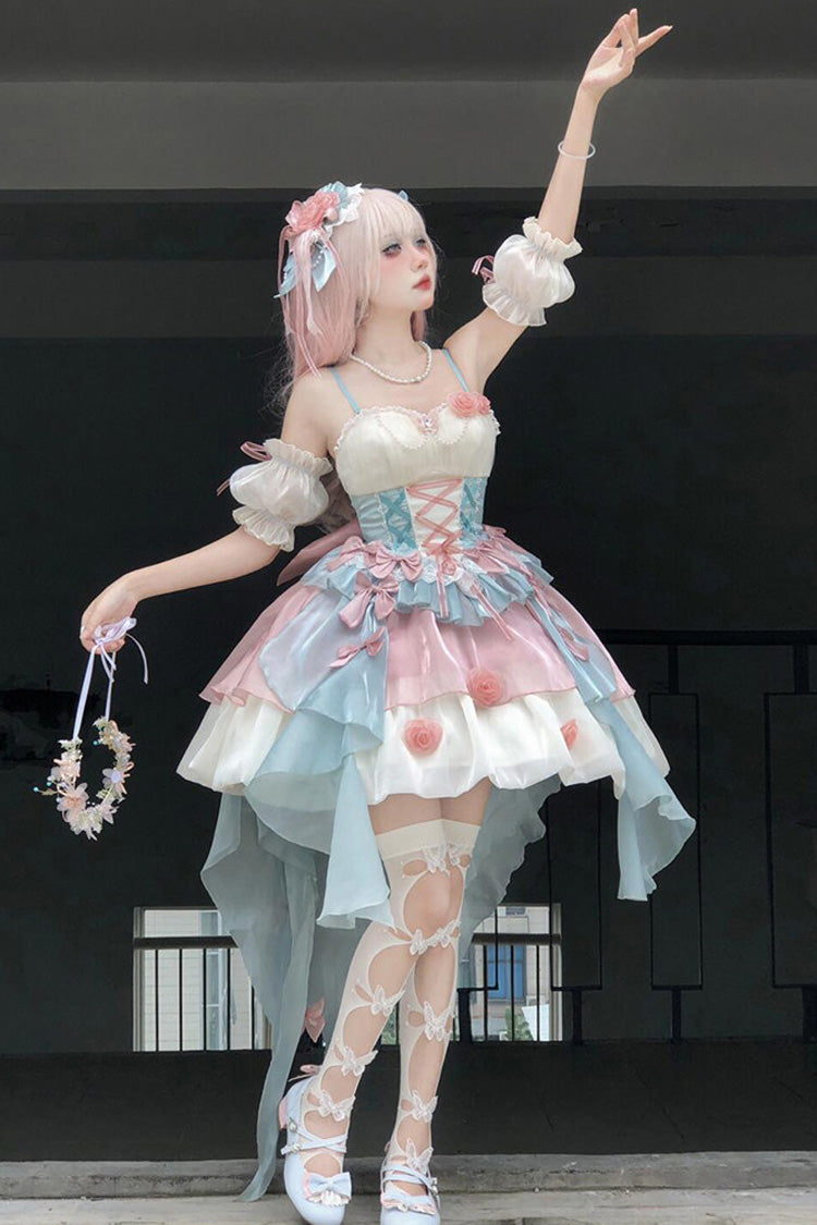 Camellia Covenant - Sweet Lolita Halterneck JSK Dress - image 7