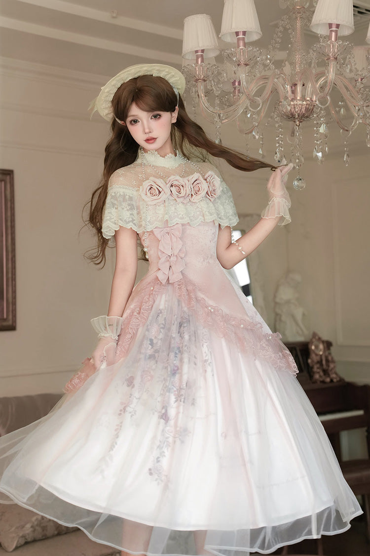 Rose Poems Sweet Elegant Lolita Dress, Skirt and Necklace Set - image 3