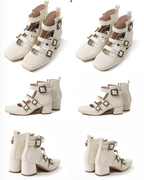 Vintage Elegant Lolita Three-buckle Mary Janes Shining Shoes - image 11