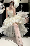 White Triple-Layered Sweet Princess Lolita JSK - image 2