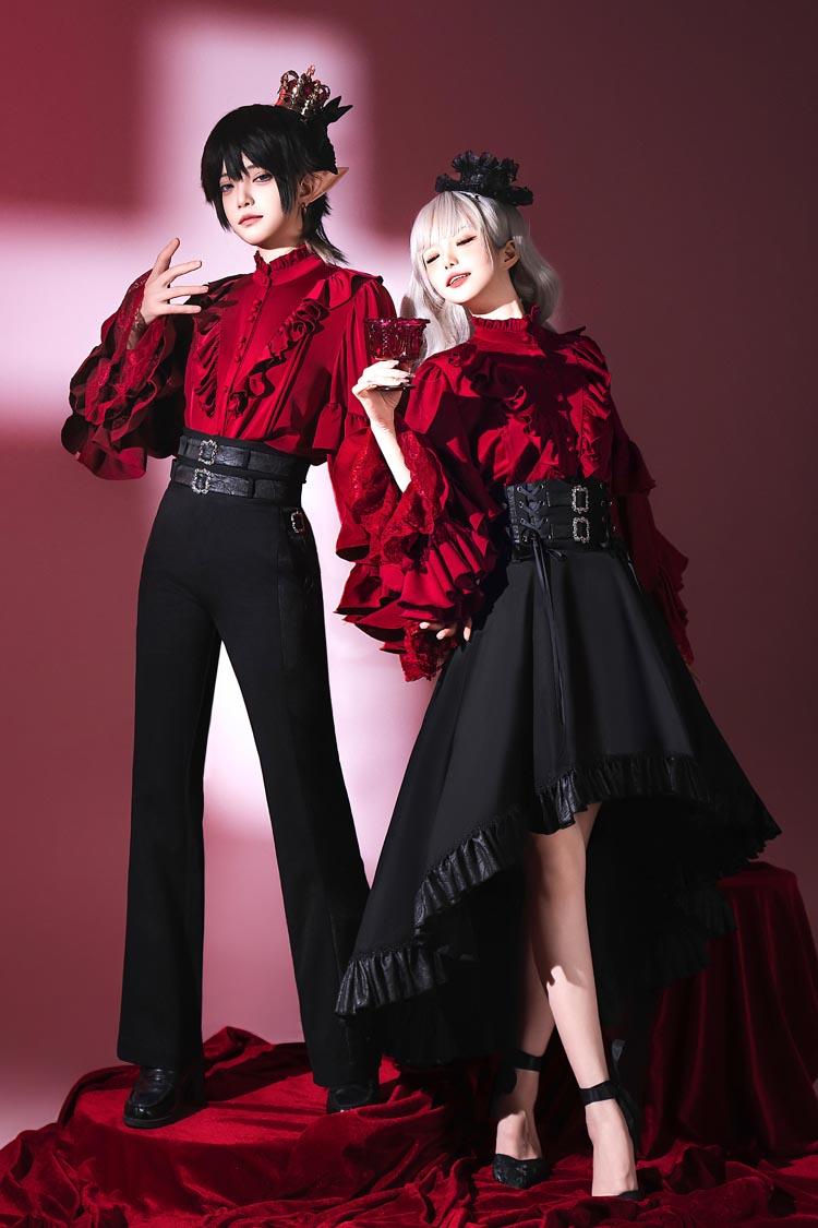 Black Day and Night Song Ouji Gothic Lolita Skirt and Blouse - image 5