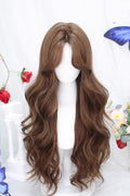 Middle-Parted Long Curly Sweet Lolita Wig in 4 Colors - image 1