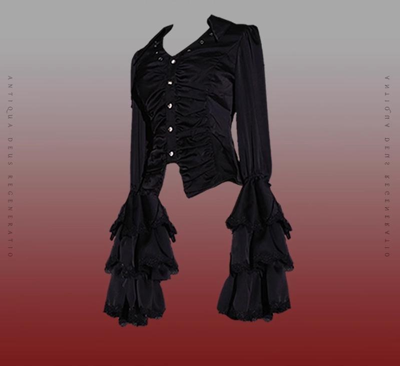 Reborn Ancient God Gothic Lolita Shirt and Skirt Set - image 45
