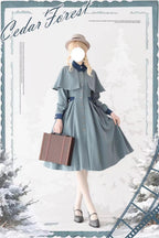 Classic Full Cardigan - Elegant Winter Lolita Coat Dress - image 1