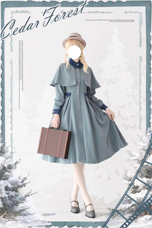 Classic Full Cardigan - Elegant Winter Lolita Coat Dress - image 1