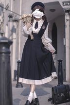 Classic College Elegant Lolita JSK Dress in Blue - image 4
