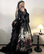 Reborn Ancient God Gothic Lolita Shirt and Skirt Set - image 8