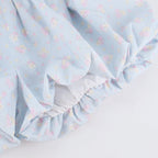 Blue Floral Print Bubble Shorts - serendipity - image 5