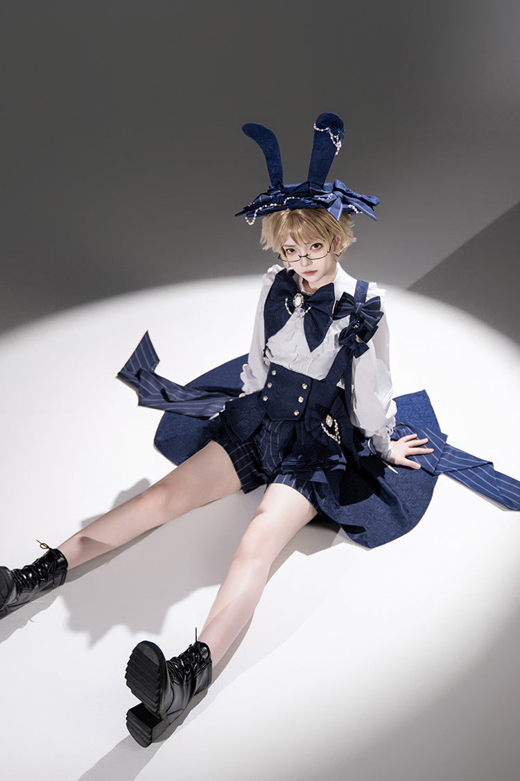 Rabbit Theater Ouji High-Low Girdle in Blue - image 2