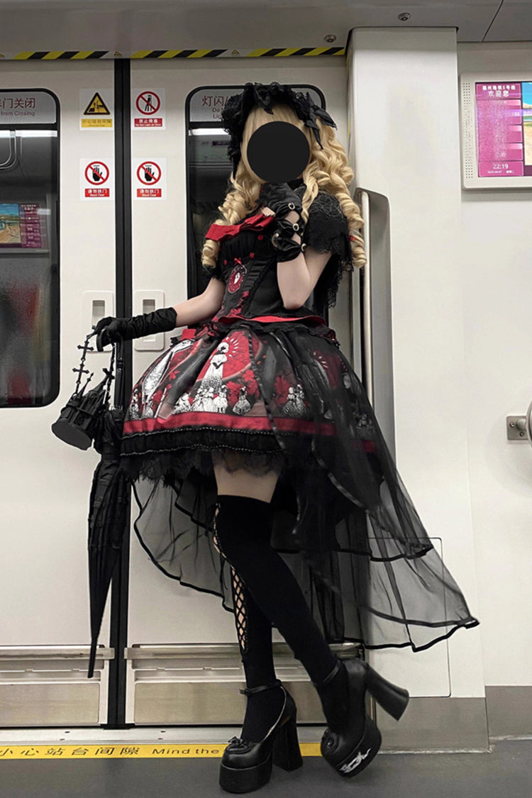 Dark Moon Corridor - Gothic Lolita Dress-Skirt - image 9