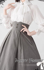Misty Forest Elegant Vintage Lolita Fishbone Long Skirt and Vest - image 14
