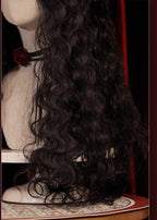 Gypsy Rose - Black Retro Lolita Curly Wigs Fluffy Sheep Curl Wigs - image 7