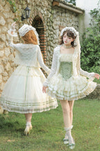 Green Fishbone Sweet Lolita JSK Dress Two Versions - image 14