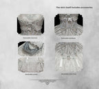 Candle Dragon Spirit - Fantasy White-Silver Lolita JSK Set - image 13