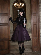 Embroidered Gothic JSK with Lace Accents - image 1