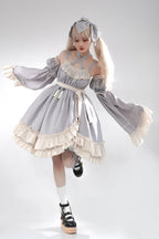Monet Estate Sweet Lolita JSK Dress in Grey - image 11