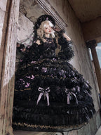Black and Purple Floor-Length Hanayome Hime Lolita Dress - image 6