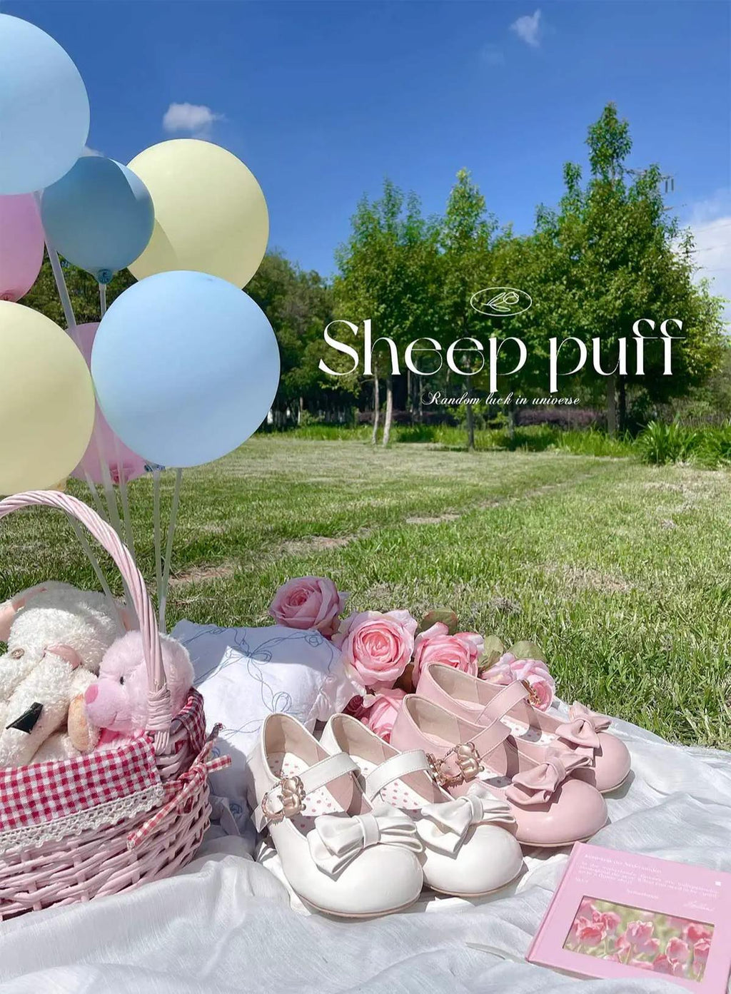 Hug Bear - Sweet Lolita Heel Shoes Bear Metal Buckle Bow Shoes - image 3