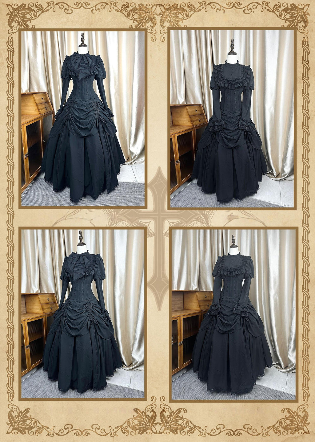 Gothic Fishbone Corset Lolita SK and Shirt Set - image 15