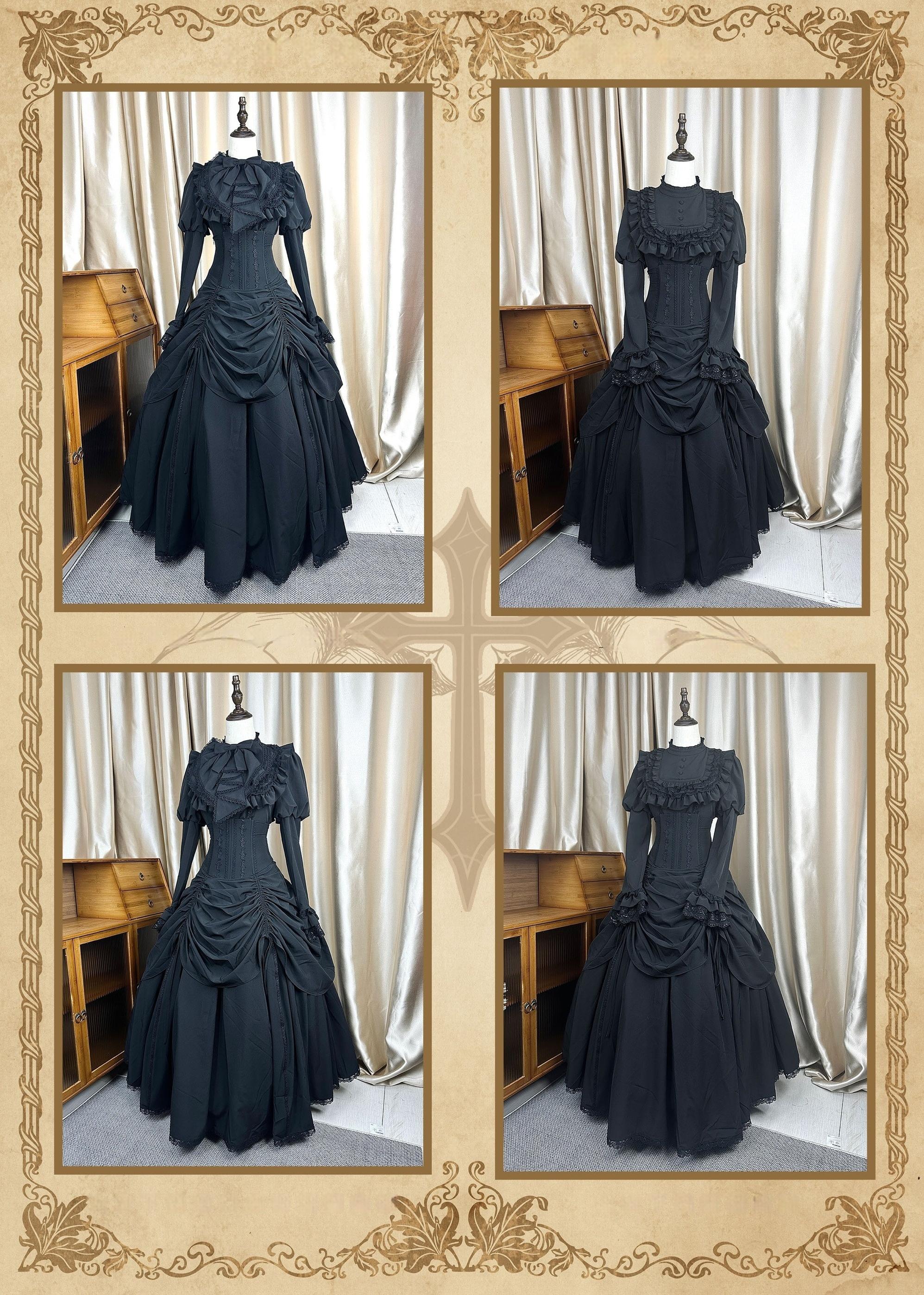 Gothic Fishbone Corset Lolita SK and Shirt Set - image 15