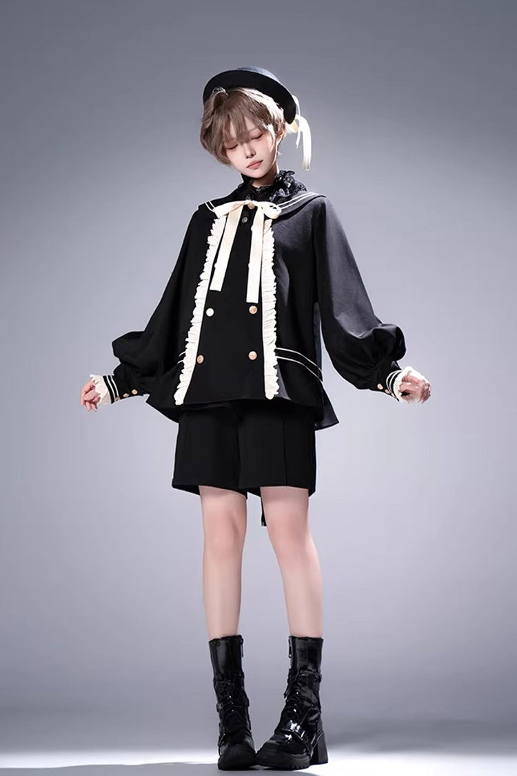 City of Mist - Gothic Ouji Coat & Shorts Set - image 8