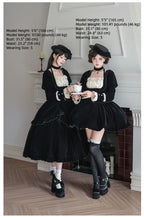 Apocalypse - Gothic Lolita Velvet OP Dress Set, Fishbone Waist - image 5